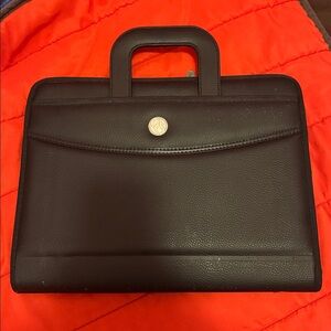 Black Leather Briencase New
